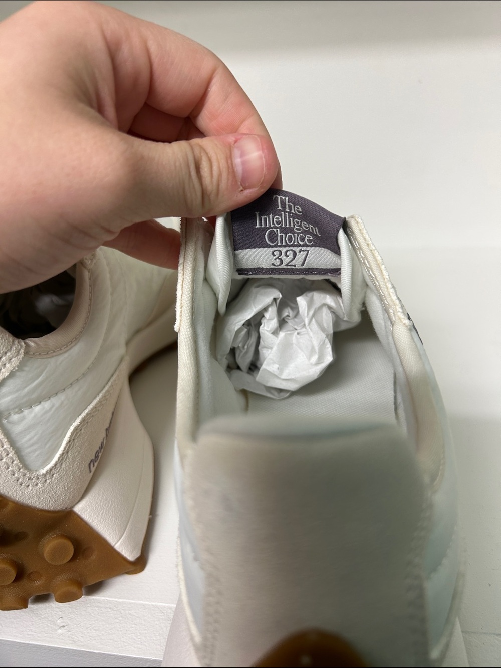 New Balance Cream & Purple Lifestyle Sneaker - Picture 4 of 6